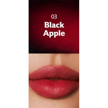 MILKTOUCH Black Peel Off Lip Tattoo - Long-Lasting Matte Waterproof Lip Tint in 03 Black Apple