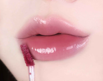 MILKTOUCH Jelly Lip Glow Tint - Hydrating Lip Gloss with Long-Lasting Moisture, Lip Stain, Lightweight, Radiant Shine, Perfect for Daily Use, Korean Glass Lip Oil (09 Pine Mauve)