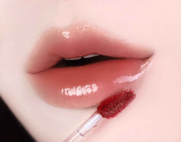 MILKTOUCH Jelly Lip Glow Tint - Hydrating Lip Gloss with Long-Lasting Moisture, Lip Stain, Lightweight, Radiant Shine, Perfect for Daily Use, Korean Glass Lip Oil (10 Fallen Coco)