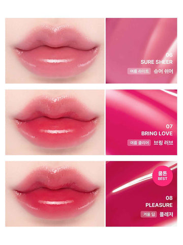 Lemiu Korean Lip Make up - Dewy Flow Vegan Moisture Tint ( 11 Colors) - 11.Cookie Drop