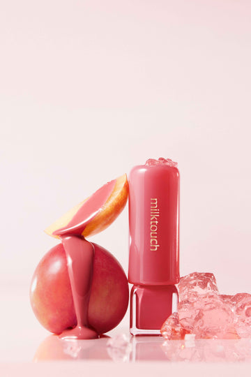 MILKTOUCH Jelly Fit Glow Lip Tint - Hydrating Lip Gloss with Long-Lasting Moisture, Color Stain, Lightweight Formula, Radiant Shine, Perfect for Daily Use, Korean Glass Lip (04 Mute-Ficial Plum)