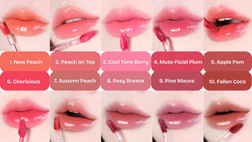 MILKTOUCH Jelly Lip Glow Tint - Hydrating Lip Gloss with Long-Lasting Moisture, Lip Stain, Lightweight, Radiant Shine, Perfect for Daily Use, Korean Glass Lip Oil (07 Autumn Peach) - BEALL US