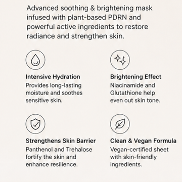 PerBeauHaute RE:Light Calming Brightening Cica Korean Mask Sheet (5 Sheets)