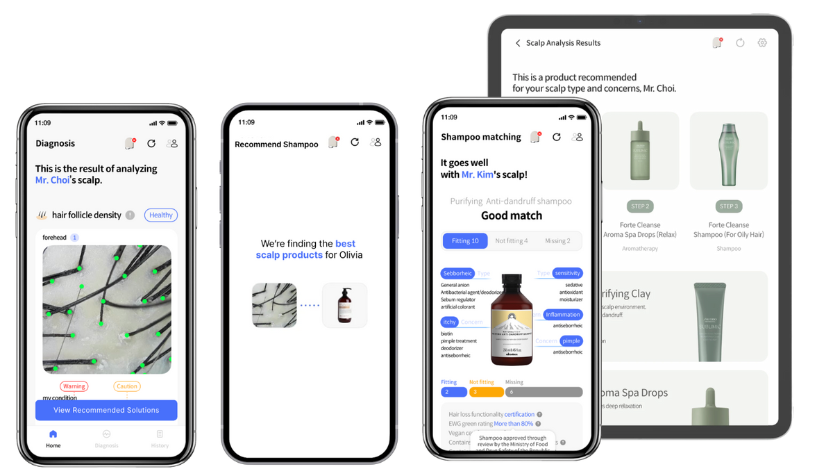 Becon AI product recommendation results